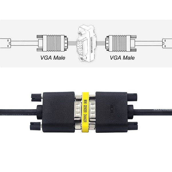 Mitori VGA Female to Female Connector Adapter