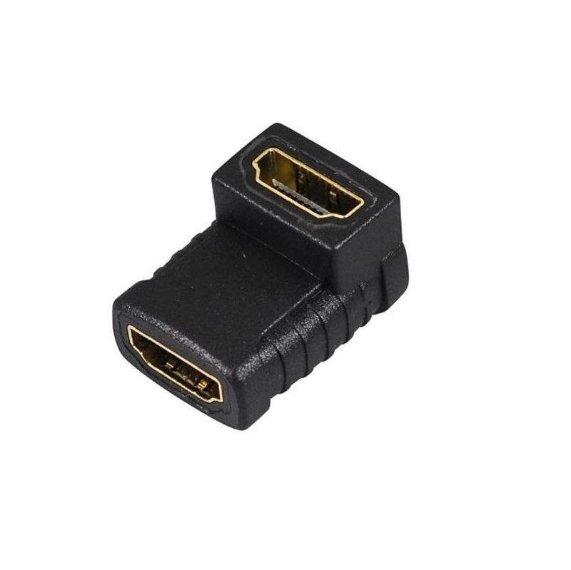 MITORI HDMI FEMALE TO FEMALE L SHAPE ADAPTER