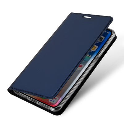 Dux Ducis Leather Case For iPhone XS Blue