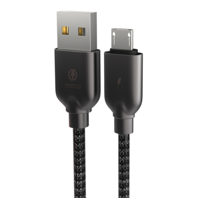 KUCIPA K255 USB A to Micro USB Charging Cable 1m (Black)