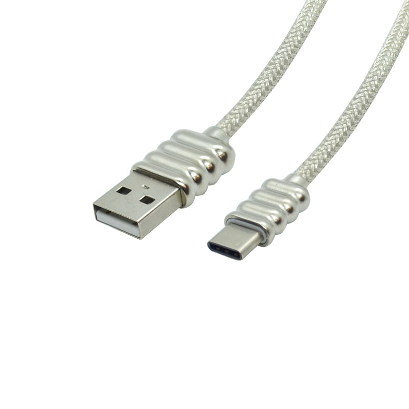 Recci RCT -L100 USB A to Type-C USB2.0 2.4A Cable 1M White
