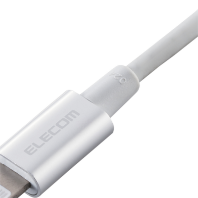Elecom MPA-UALPS10 Durable Aluminium Connector 1m Lightning Cable (Silver)