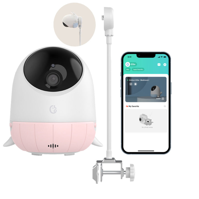 Ellie ELI-SC-AI15-PK/Baby Pro 2 AI Baby Camera (Pink)