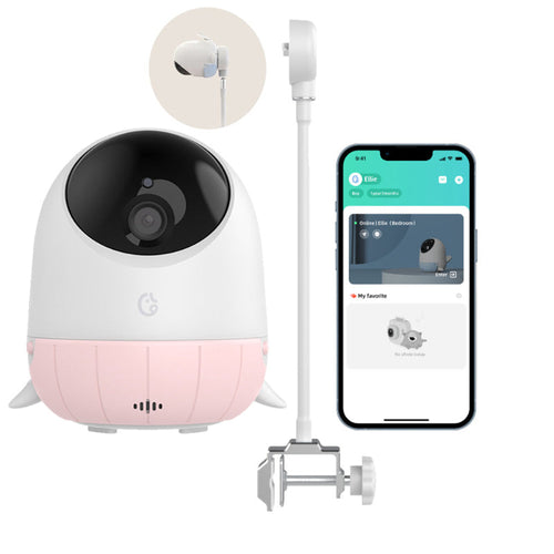 Ellie ELI-SC-AI15-PK/Baby Pro 2 AI Baby Camera (Pink)