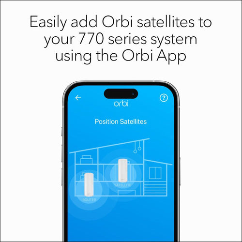 Netgear Orbi 770 Tri-Band 2.5G Wi-Fi 7 Mesh Add-on Satellite - BE11000 11Gbps (RBE770)