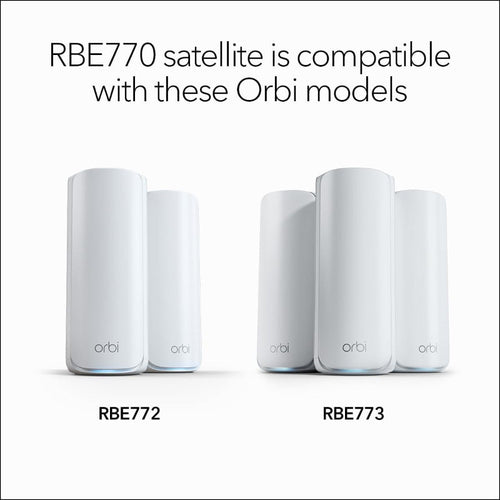 Netgear Orbi 770 Tri-Band 2.5G Wi-Fi 7 Mesh Add-on Satellite - BE11000 11Gbps (RBE770)