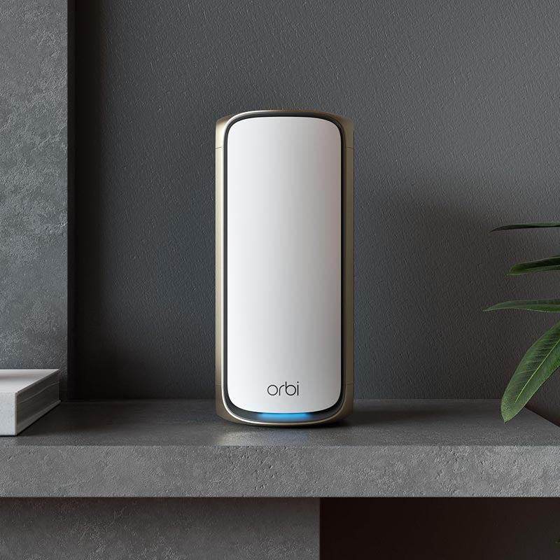 Netgear Orbi 970 Quad-Band WiFi 7 Mesh System - BE27000 27Gbps - 2-Pack - White (RBE972S)