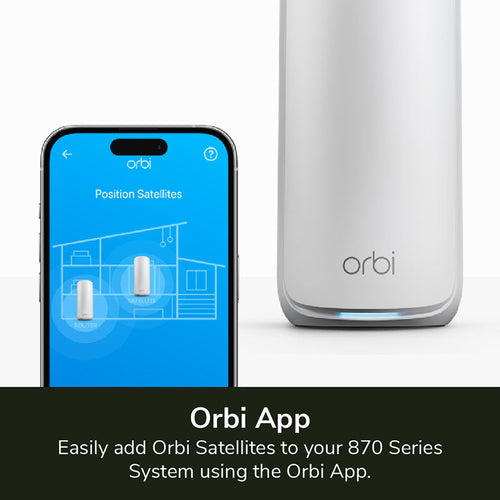 Netgear RBE870 Orbi 870 Wi-Fi 7 Mesh Add-on Satellite