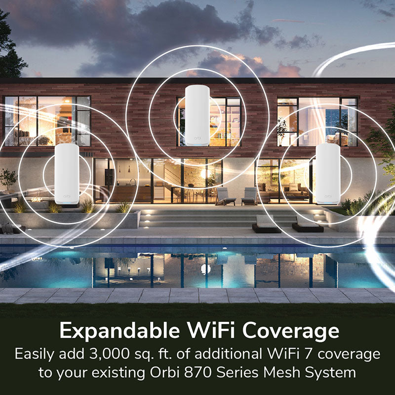 Netgear RBE870 Orbi 870 Wi-Fi 7 Mesh Add-on Satellite