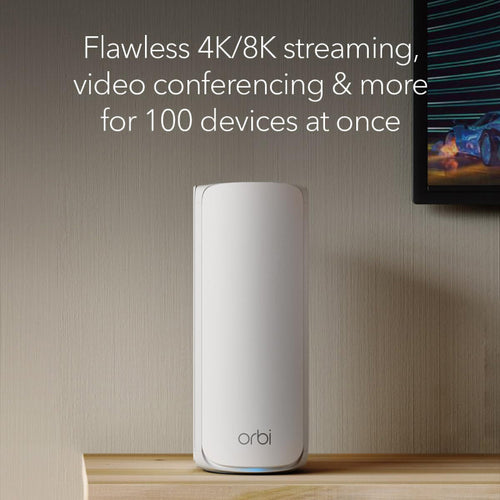 Netgear Orbi 770 Tri-Band 2.5G Wi-Fi 7 Mesh System - BE11000 11Gbps - 2-Pack (RBE772)