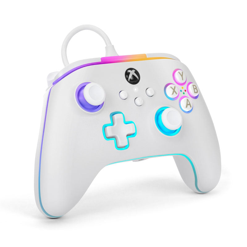 PowerA Advantage Wired Controller for Xbox Series X|S with Lumectra - White