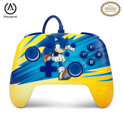 PowerA Enhanced Wired Controller for Nintendo Switch - Sonic Boost