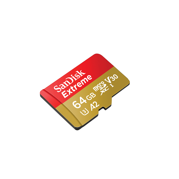 SanDisk Extreme microSDXC UHS-I 64GB V30 A2 U3 C10 160MB/s [SDSQXA2-064G-GN6MN]