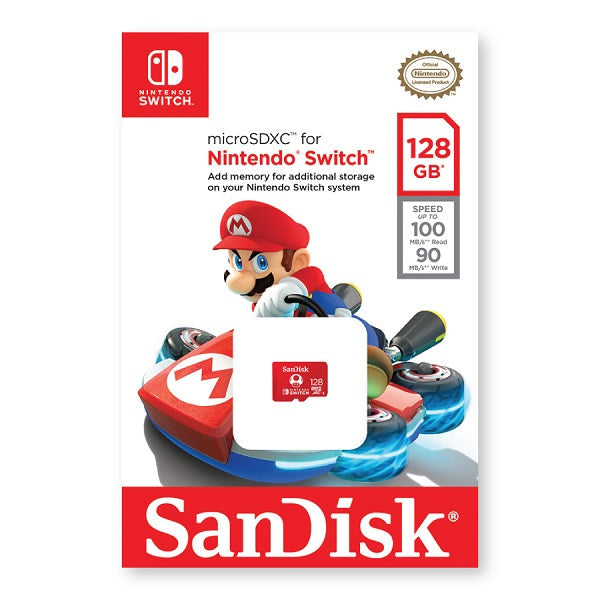 Nintendo Switch 本体一式＋microSDカード128G SanDisk Nintendo Licensed microSDXC UHS-I 128GB (Red) 100MB/s
