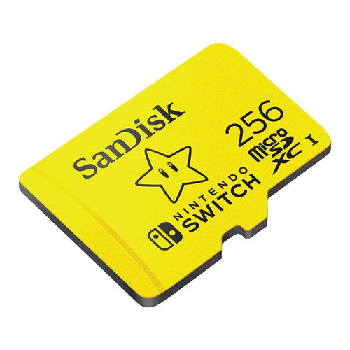 SanDisk Nintendo Licensed microSDXC UHS-I 256GB (Yellow) 100MB/s [SDSQXAO-256G-GN3ZN]