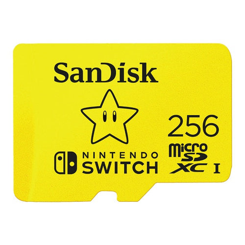 SanDisk Nintendo Licensed microSDXC UHS-I 256GB (Yellow) 100MB/s [SDSQXAO-256G-GN3ZN]