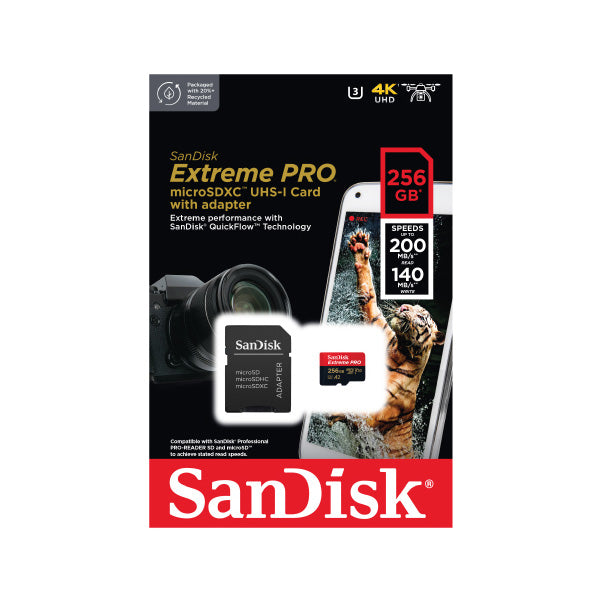 SanDisk Extreme PRO microSDXC QuickFlow UHS-I 256GB