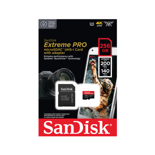 SanDisk Extreme PRO microSDXC QuickFlow UHS-I 256GB
