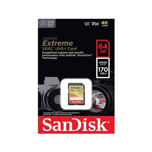 SanDisk Extreme SDXC QuickFlow UHS-I 64GB