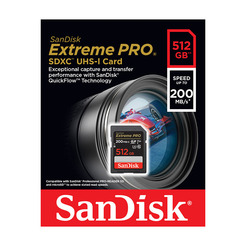SanDisk Extreme PRO 512GB SDXC UHS-I Card 200MB/s | iMedia stores