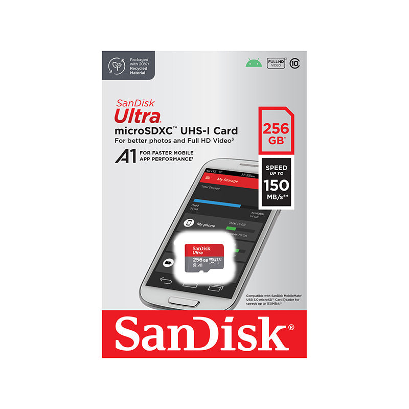 SanDisk Ultra microSDXC 256GB UHS-I Card