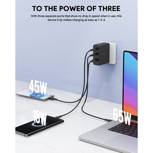 Aukey PA-B7O 140W Power Charger with European plug + British plug