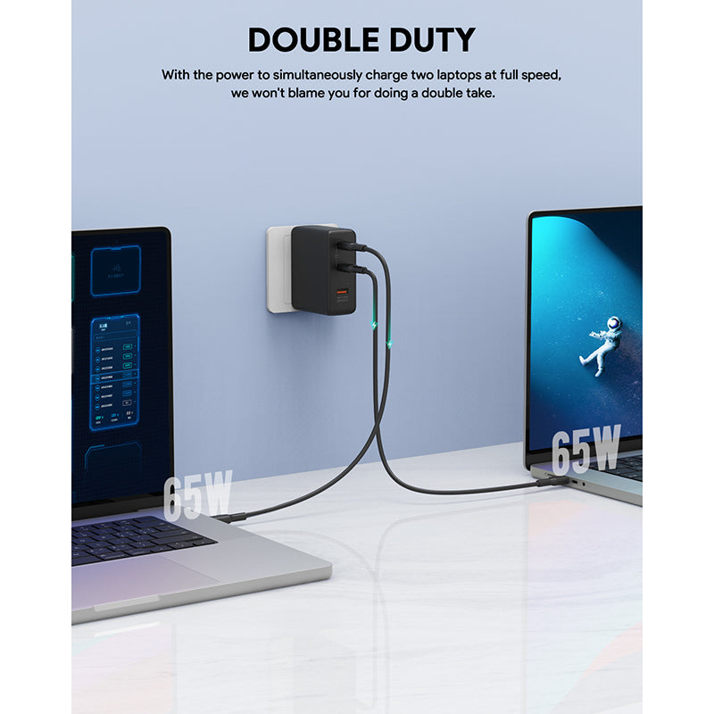 Aukey PA-B7O 140W Power Charger with European plug + British plug