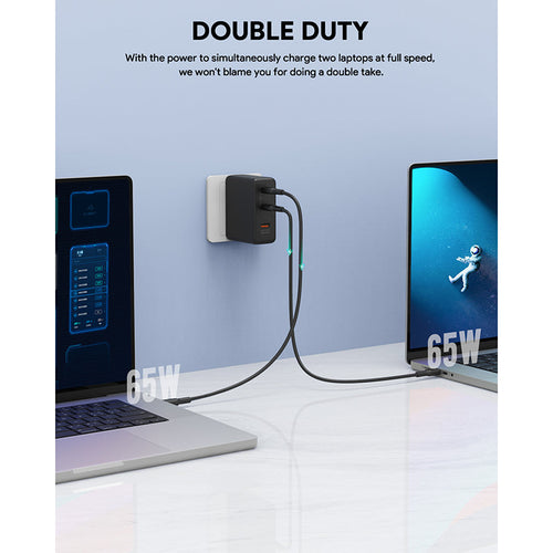 Aukey PA-B7O 140W Power Charger with European plug + British plug