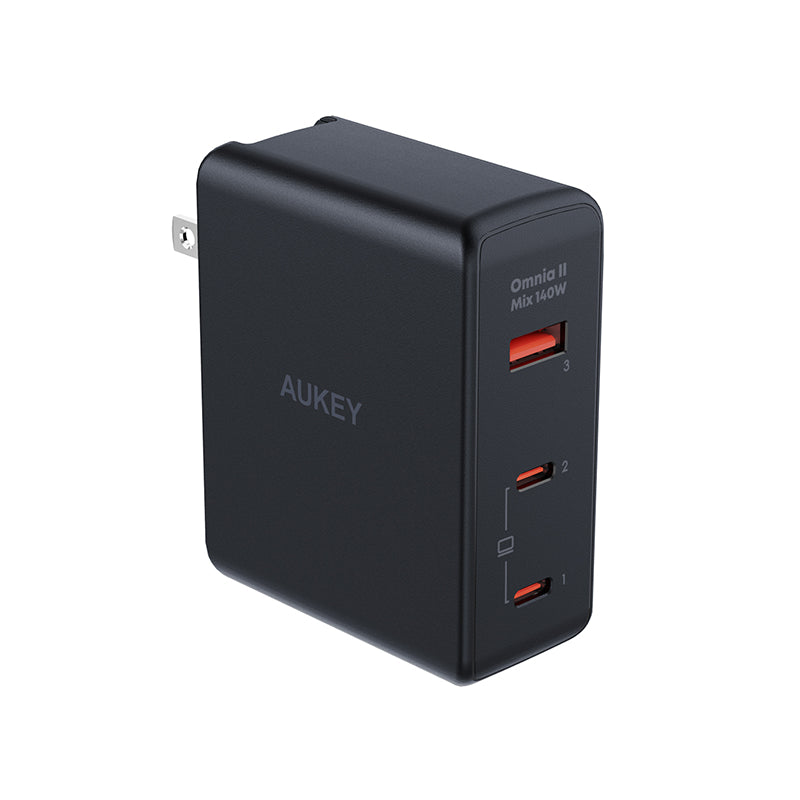 Aukey PA-B7O 140W Power Charger with European plug + British plug