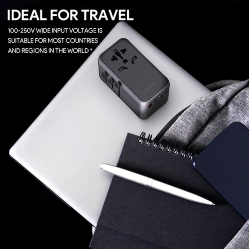 Aukey PA-TA09 100W Universal Travel Charger (Purple)