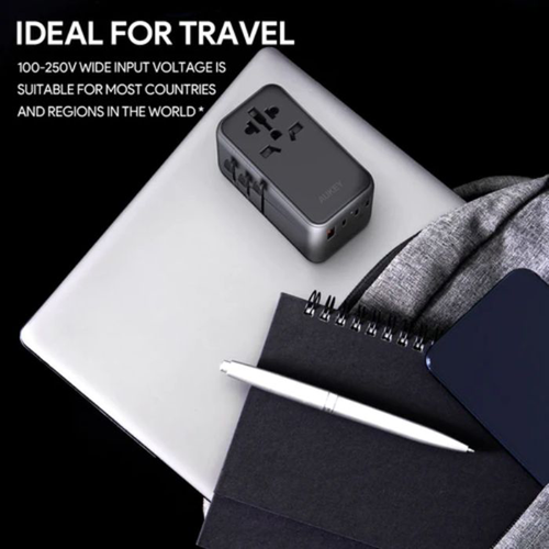 Aukey PA-TA09 100W Universal Travel Charger (Purple)
