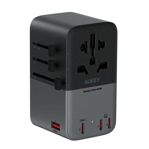 Aukey PA-TA09A 100W GaN Universal Adapter with USB Ports