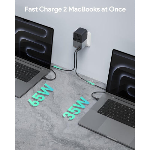 Aukey PA-TA09A 100W GaN Universal Adapter with USB Ports