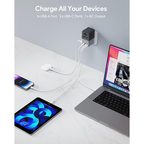 Aukey PA-TA09A 100W GaN Universal Adapter with USB Ports