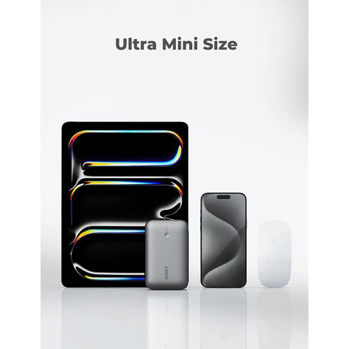 Aukey PB-Y57 Spark Mini 20000mAh Compact Fast Charging Power Bank with 20W PD (Grey)