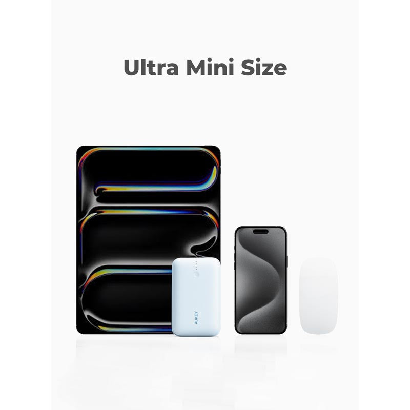 Aukey PB-Y57 Spark Mini 20000mAh Compact Fast Charging Power Bank with 20W PD (Blue)