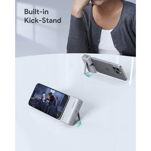 Aukey PB-Y59 Spark Mini 5000mAh Portable Power Bank with Built-in USB-C Port (White)