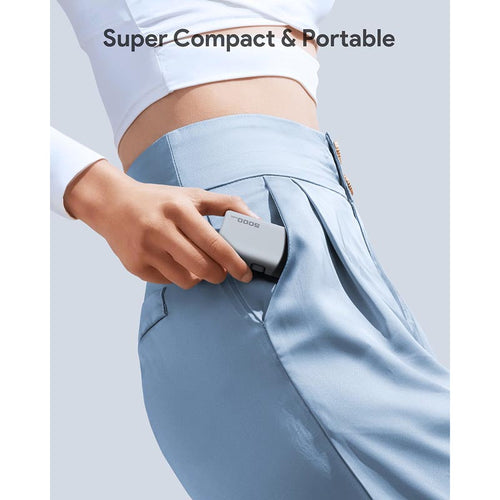 Aukey PB-Y59 Spark Mini 5000mAh Portable Power Bank with Built-in USB-C Port (White)