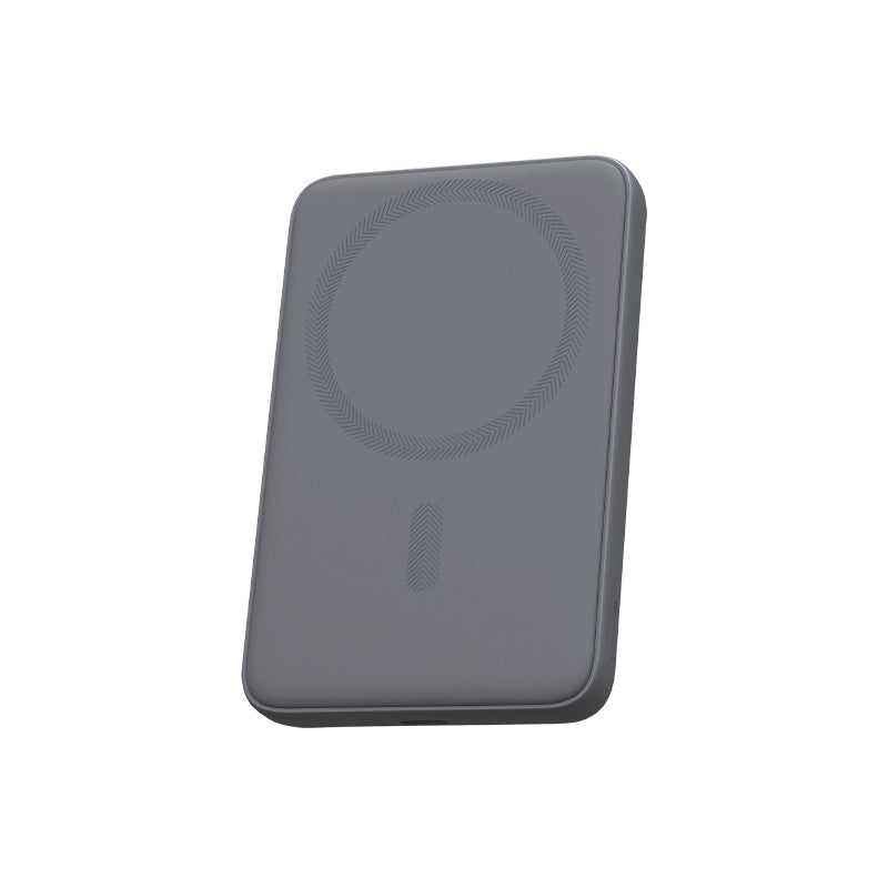 Aukey PB-MS03 MagFusion Slim 5000mAh Magnetic Wireless Charging Power Bank (Storm Gray)