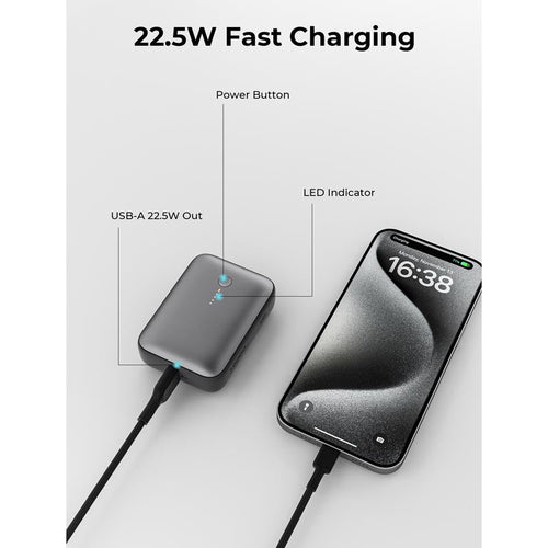 Aukey PB-Y55 Spark Mini PD20W 10000mAh Power Bank (Grey)
