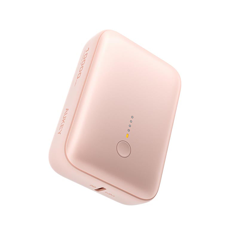 Aukey PB-Y55 Spark Mini 10000mAh Compact Fast Charging Power Bank with 20W PD (Pink)