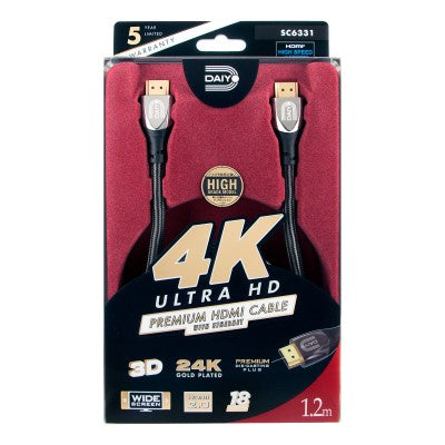 Daiyo SC6331 4K Premium HDMI Cable 2.0 Version 1.2m