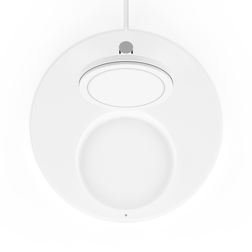 Belkin WIZ010myWH BoostCharge Pro 2in1 Wireless Charger Stand with MagSafe 15W + adapter (White)