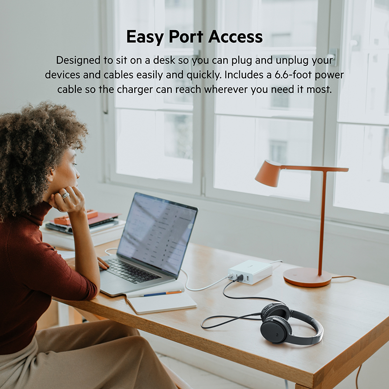 Belkin WCH010myWH BoostCharge Pro 4-Port GaN Charger 108W + 2M adapter