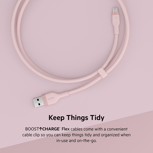Belkin CAB008bt1MPK BoostCharge USB-C to USB-A Cable (Pink, 1M)