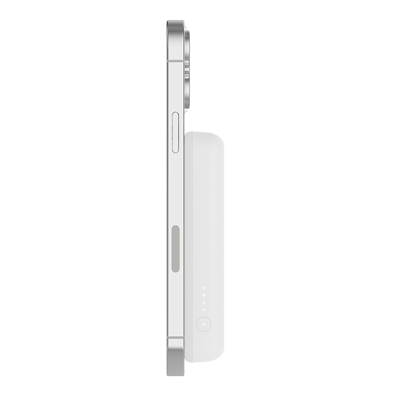 Belkin BPD004btWT BoostCharge Magnetic Wireless Power Bank 5K + Stand (White)