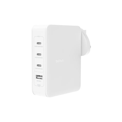 Belkin WCH014myWH BoostCharge Pro 140W 4-Port GaN Wall Charger