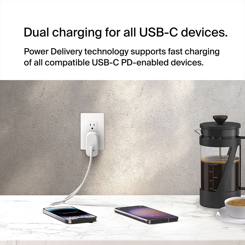 Belkin WCB010myWH BoostCharge Pro USB-C Wall Charger with PPS 60W