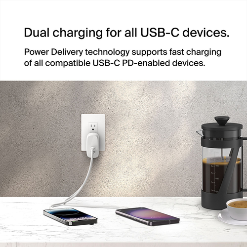 Belkin WCB010myWH BoostCharge Pro USB-C Wall Charger with PPS 60W