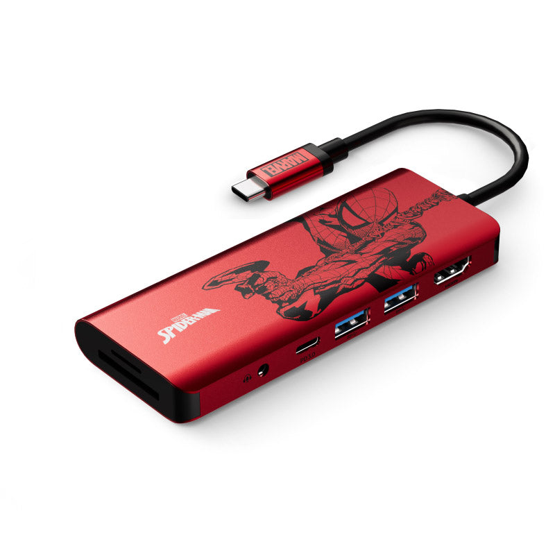 Belkin AVC009qcRD-DY Marvel Spiderman Series Connect USB-C 7-in-1 Multiport Hub Adapter